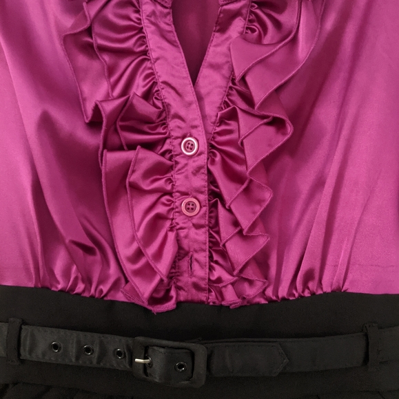 Pink and Black Dress Size 10 - Picture 2 of 4